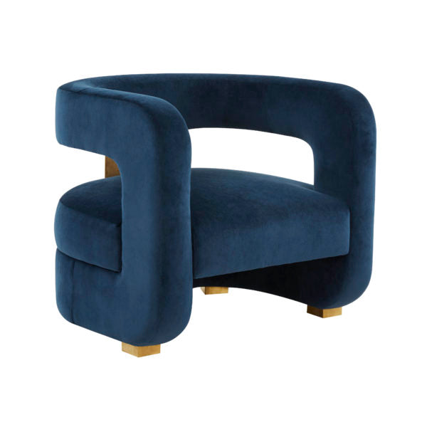 Ayana Midnight Velvet Accent Chair