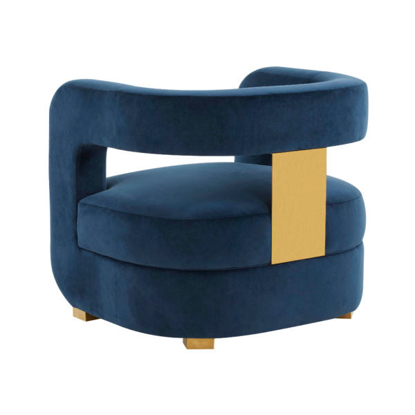 Ayana Midnight Velvet Accent Chair